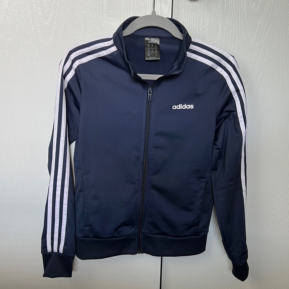 Adidas Navy Zip Up Track Jacket Size XS